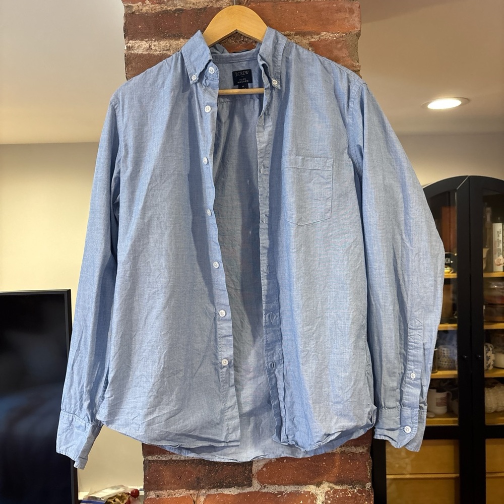 SOLD J. Crew Light Blue Casual Button-Down Shirt